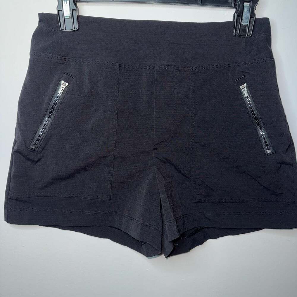Athleta Trekkie North Mid Rise 3.5" Utility Shorts in Black Size 0